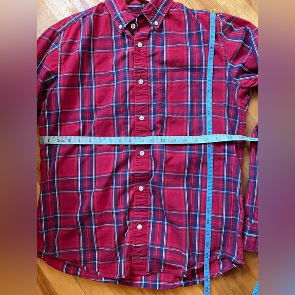 Gap Plaid Button Up Top Long Sleeve M - Picture 6 of 7